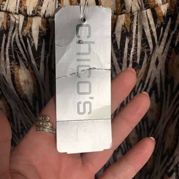 Women’s Chico’s sz 3 Diamond Ikat Pull On Skirt Plus Size - Picture 5 of 7